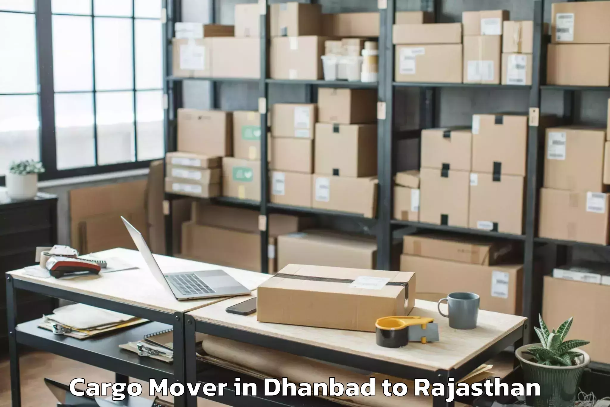 Book Dhanbad to The Lnm Institute Of Informati Cargo Mover Online